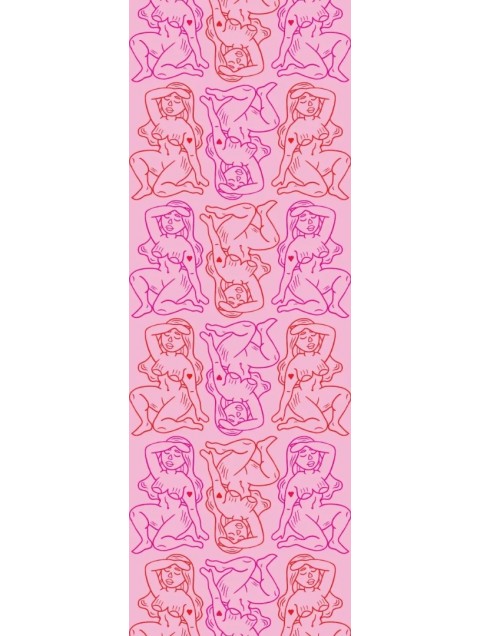 EMMANUELLE SILK Pink Scarf