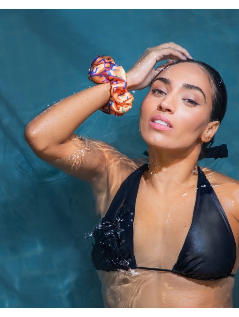 EMMANUELLE SILK Sea words Scrunchy