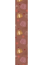 EMMANUELLE SILK Terra cotta Καφέ Μαντήλα