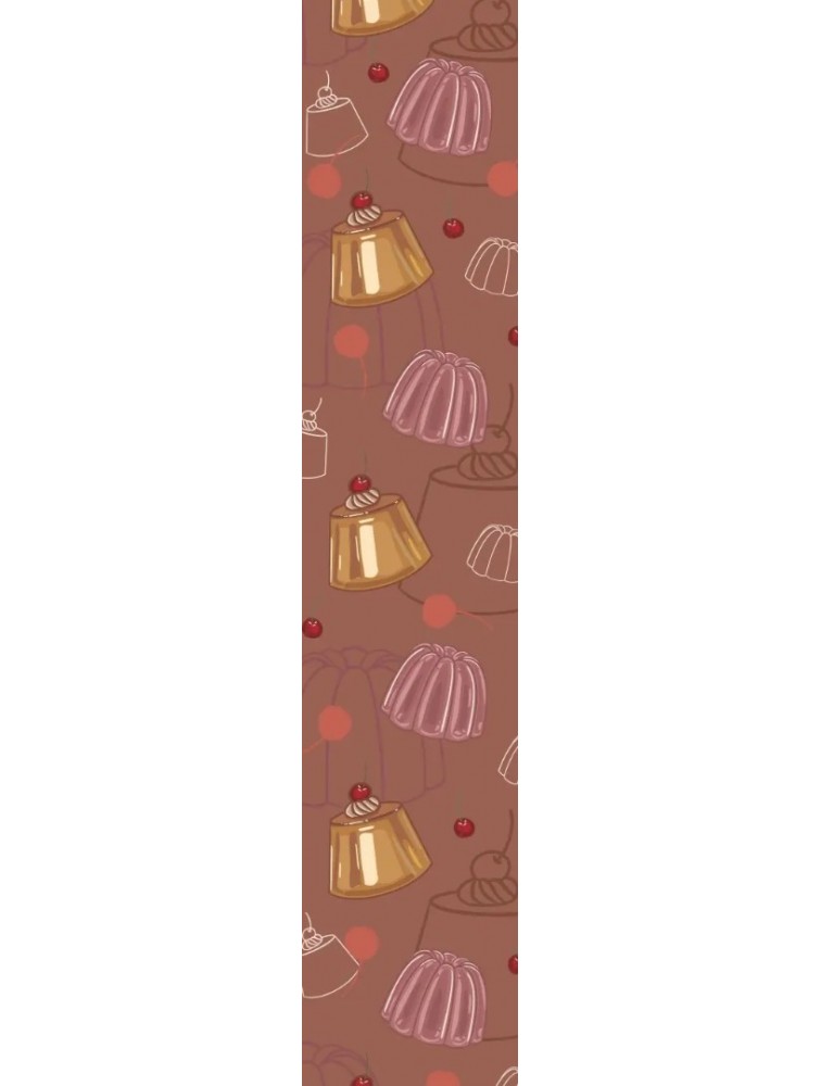 EMMANUELLE SILK Terra cotta Καφέ Μαντήλα