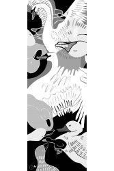 EMMANUELLE SILK Ugly Duckling Γκρι Μαντήλα
