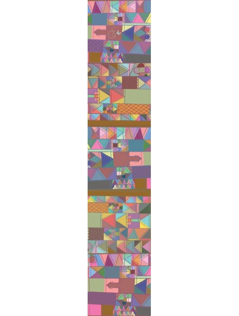 EMMANUELLE SILK Yoruba Tunic scrunchy