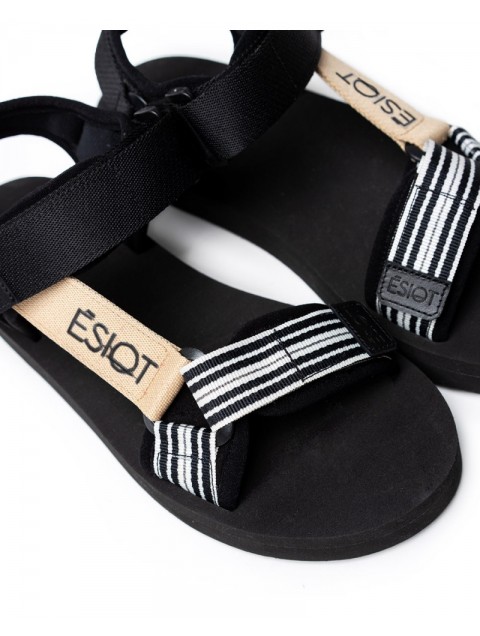 'ESIOT OTHOS | Black and white women's sandals 'ESIOT OTHOS | Black and white women's sandals