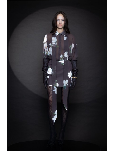 FOREVER YOUNG Ava Shirt Brown Floral Καφέ Φλοράλ Πουκάμισο