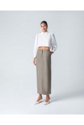 FOREVER YOUNG Brooke Maxi Skirt Χακί Φούστα