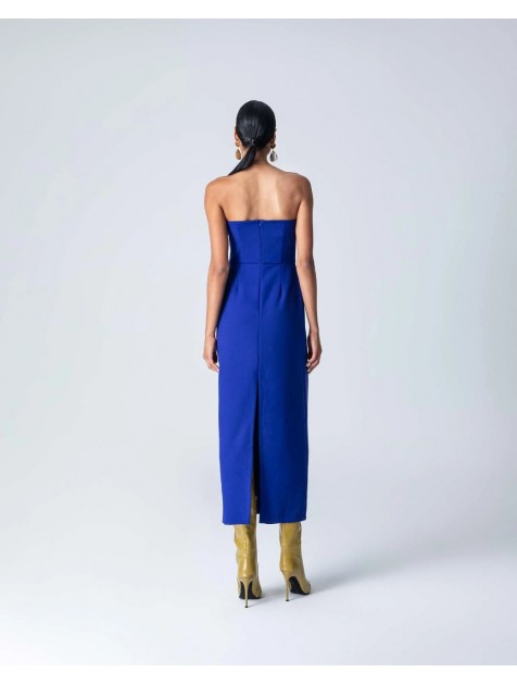 FOREVER YOUNG Callie Midi Dress Μπλε Μίντι Φόρεμα