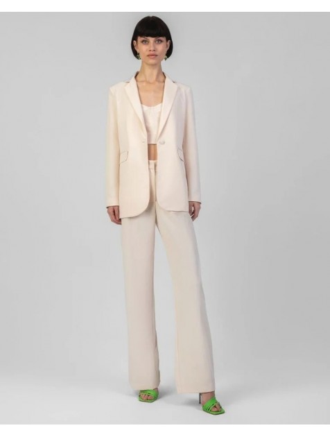 FOREVER YOUNG Clelia High Waist Pants Βανύλ Ψηλόμεση Παντελόνα