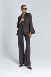 FOREVER YOUNG Cleo Sparkling Blazer Καφέ Σακάκι με Στρας
