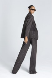 FOREVER YOUNG Cleo Sparkling Blazer Καφέ Σακάκι με Στρας