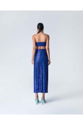 FOREVER YOUNG Jasmine Sequin Skirt Μπλε Φούστα με Παγιέτα