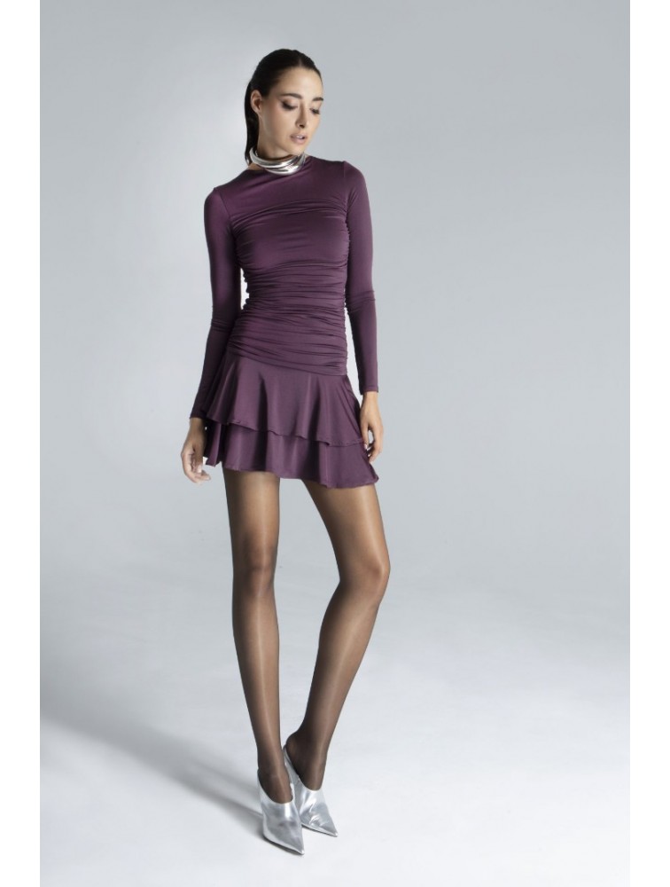 FOREVER YOUNG Milla Dress Κερασί Μίνι Φόρεμα
