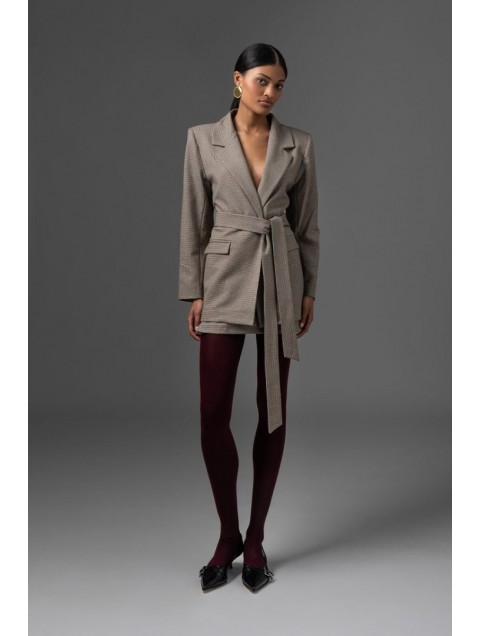 FOREVER YOUNG Noora Plaid Blazer