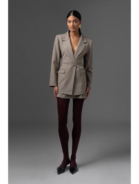 FOREVER YOUNG Noora Plaid Blazer