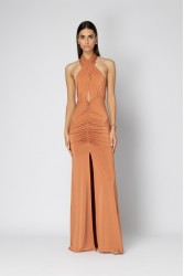 FOREVER YOUNG Persephone Dress Terracotta Πορτοκαλί Μάξι Φόρεμα