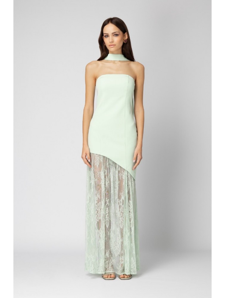 FOREVER YOUNG Valentina Dress Mint Μιντ Φόρεμα με Δαντέλα