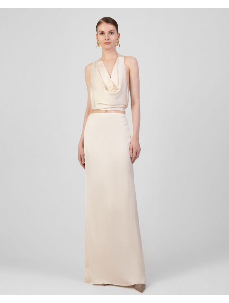 FOREVER YOUNG Corinna Skirt Vanyl Εκρού Φούστα