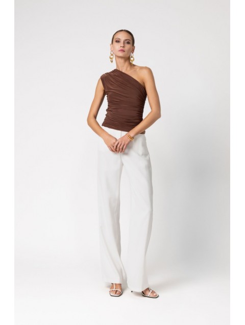 FOREVER YOUNG Adriana Top Brown Καφέ Γυναικείο Τοπ