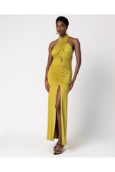 FOREVER YOUNG Persephone Dress Lime Λάιμ Μάξι Φόρεμα