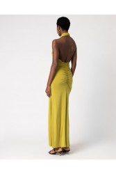 FOREVER YOUNG Persephone Dress Lime Λάιμ Μάξι Φόρεμα