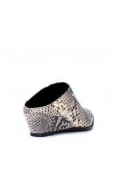 GLAMAZONS Mr Pointy Black n White Leather Mules Ασπρόμαυρα Δερμάτινα Mules