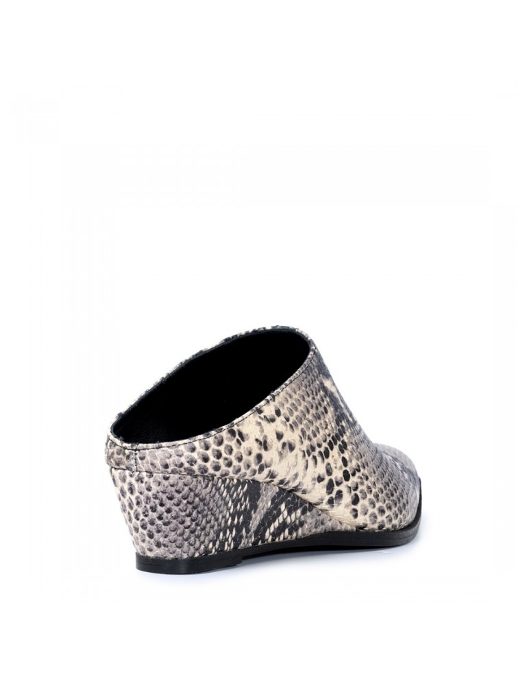 GLAMAZONS Mr Pointy Black n White Leather Mules Ασπρόμαυρα Δερμάτινα Mules