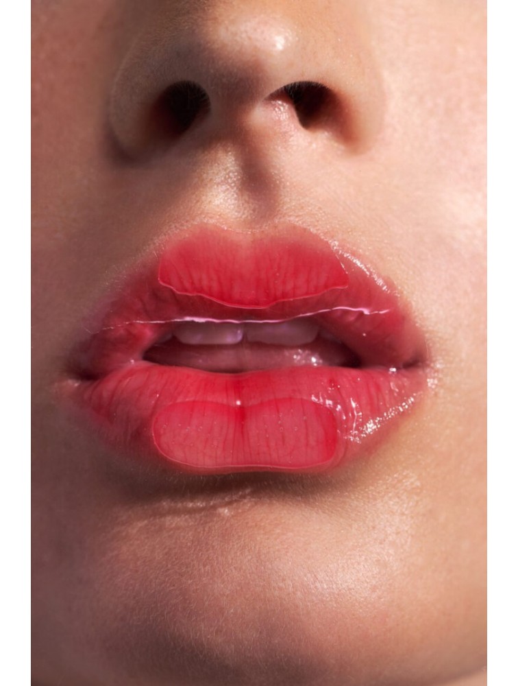 HEY BEAUTY Plump & Glow Lip Jelly in Cerise