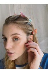 HEY BEAUTY 90’s Baby Butterfly Hair Clips-Set Of 6 Σετ με 6 Κλάμερς Πεταλούδες