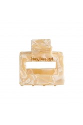 HEY BEAUTY Baby Mamma in White Λευκό Κλάμερ