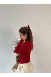 HEY BEAUTY Big Crystal Butterfly in Glossy Red Κόκκινο Κλάμερ Πεταλούδα