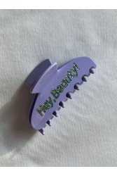 HEY BEAUTY Big Crystal Hey,Beauty! clip in Purple