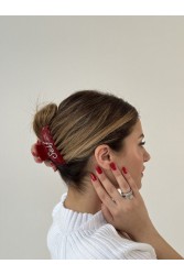 HEY BEAUTY Big Crystal Self Love in Glossy Red Κόκκινο Κλάμερ