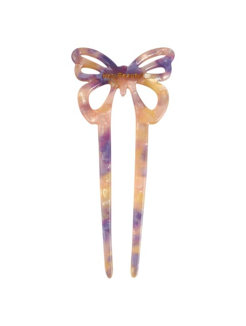 HEY BEAUTY Butterfly Pin in Purple Sugar Καρφίτσα Πεταλούδας