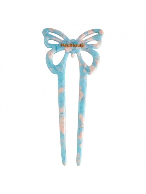 HEY BEAUTY Butterfly Pin in Vanilla Sky Καρφίτσα Πεταλούδας