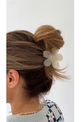 HEY BEAUTY Daisy Clip in Pearl Περλέ Κλάμερ