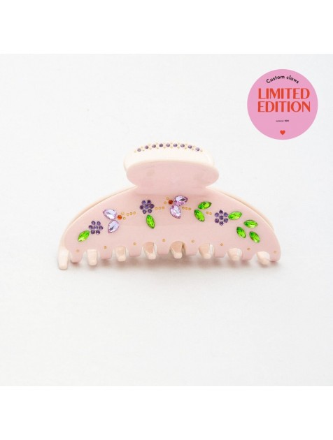 HEY BEAUTY Flower Bloom in Buttercream Ροζ Κλάμερ 