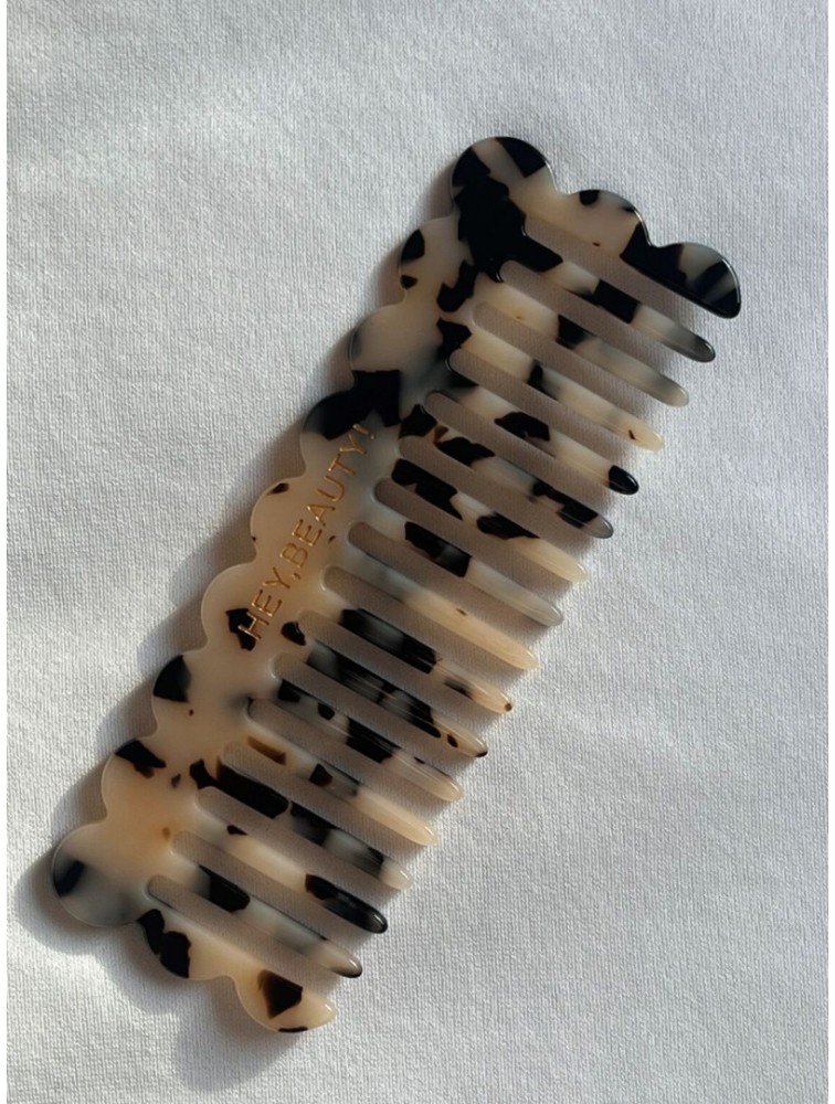 HEY BEAUTY Flower Comb in Light Brown Χτενάκι Μαλλιών