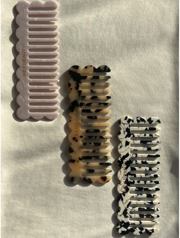HEY BEAUTY Flower Comb in Light Brown Χτενάκι Μαλλιών