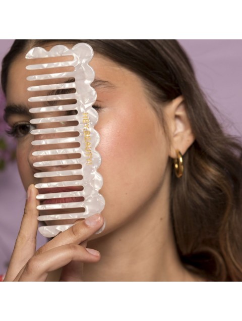 HEY BEAUTY Flower Comb in Pearl Χτενάκι Μαλλιών