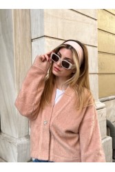 HEY BEAUTY Peach Headband Ροδακινί Κορδέλα Μαλλιών