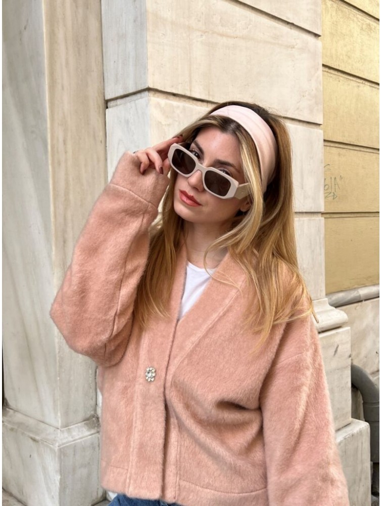 HEY BEAUTY Peach Headband Ροδακινί Κορδέλα Μαλλιών