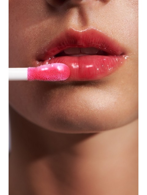 HEY BEAUTY Plump & Glow Lip Jelly in Cerise