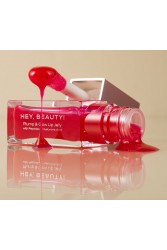 HEY BEAUTY Plump & Glow Lip Jelly in Cerise