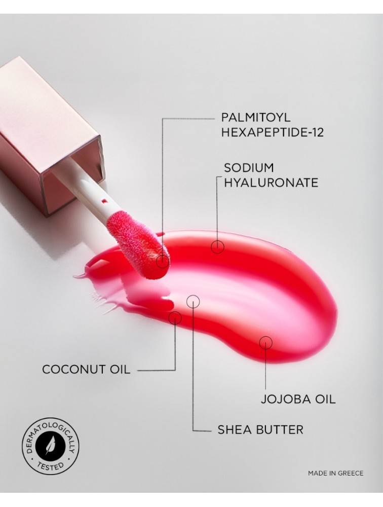 HEY BEAUTY Plump & Glow Lip Jelly in Cerise