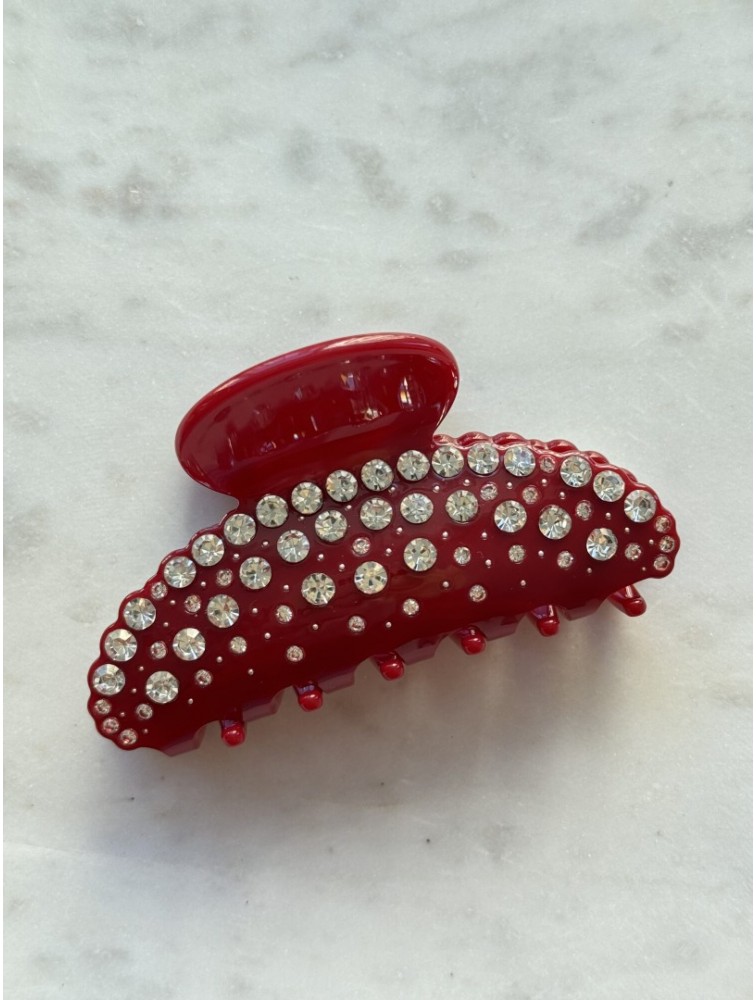 HEY BEAUTY The Ultra Glam Clip in Glossy Red Κόκκινο Κλάμερ