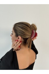 HEY BEAUTY The Ultra Glam Clip in Glossy Red Κόκκινο Κλάμερ