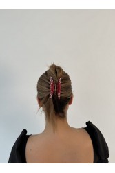 HEY BEAUTY The Ultra Glam Clip in Glossy Red Κόκκινο Κλάμερ