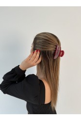 HEY BEAUTY The Ultra Glam Clip in Glossy Red Κόκκινο Κλάμερ