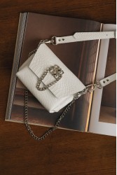 INDIVIDUAL Don't Stop the Dance Shoulder Bag Off-White Nickel