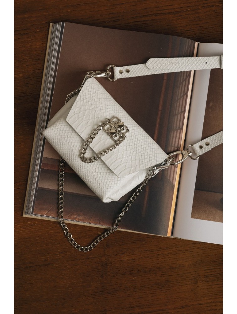 INDIVIDUAL Don't Stop the Dance Shoulder Bag Off-White Nickel