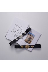 INDIVIDUAL "Star Chaser" Μαύρη-Ασημί δερμάτινη ζώνη